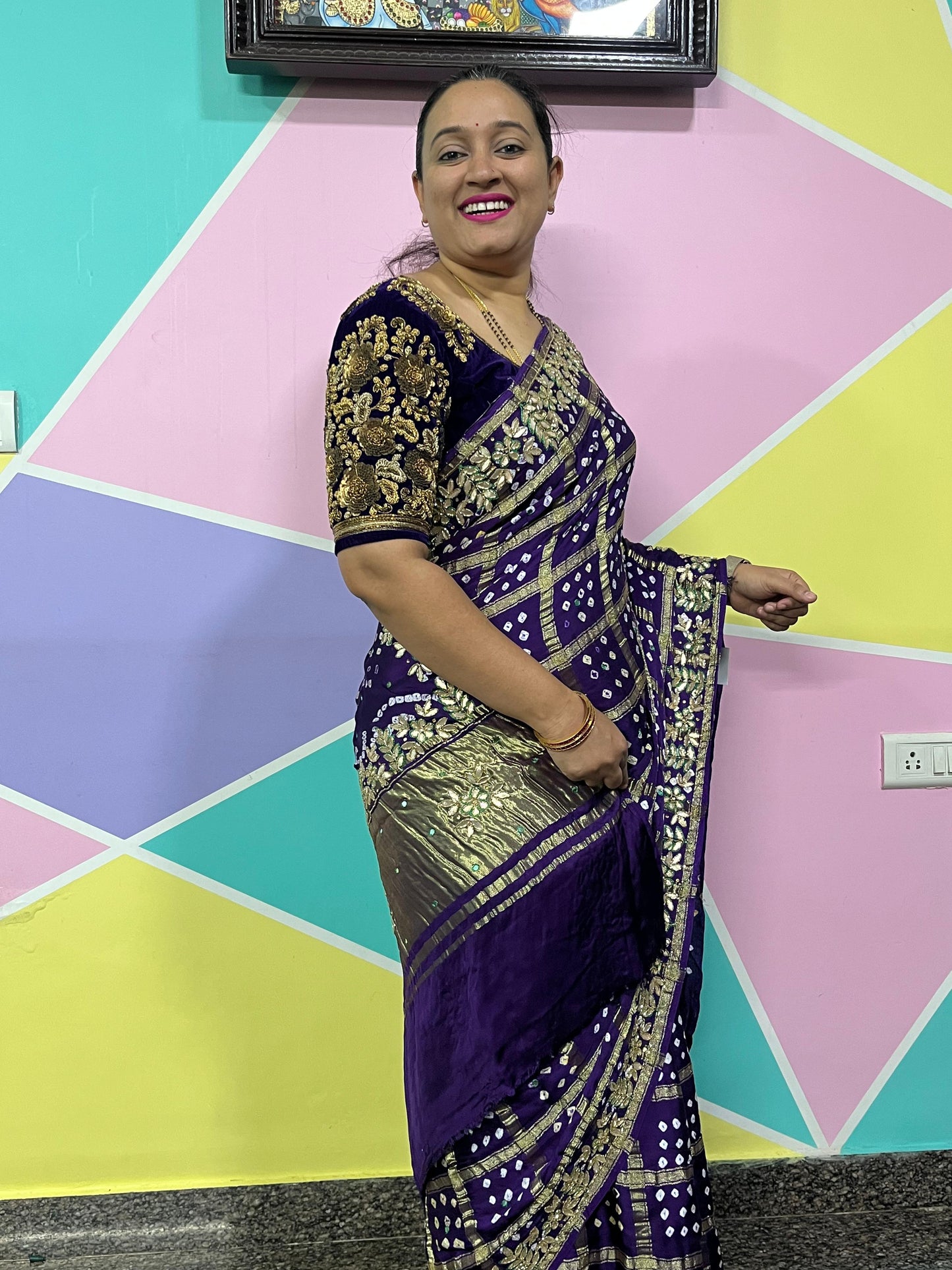 Gottapatti gharchola - Violet Colur