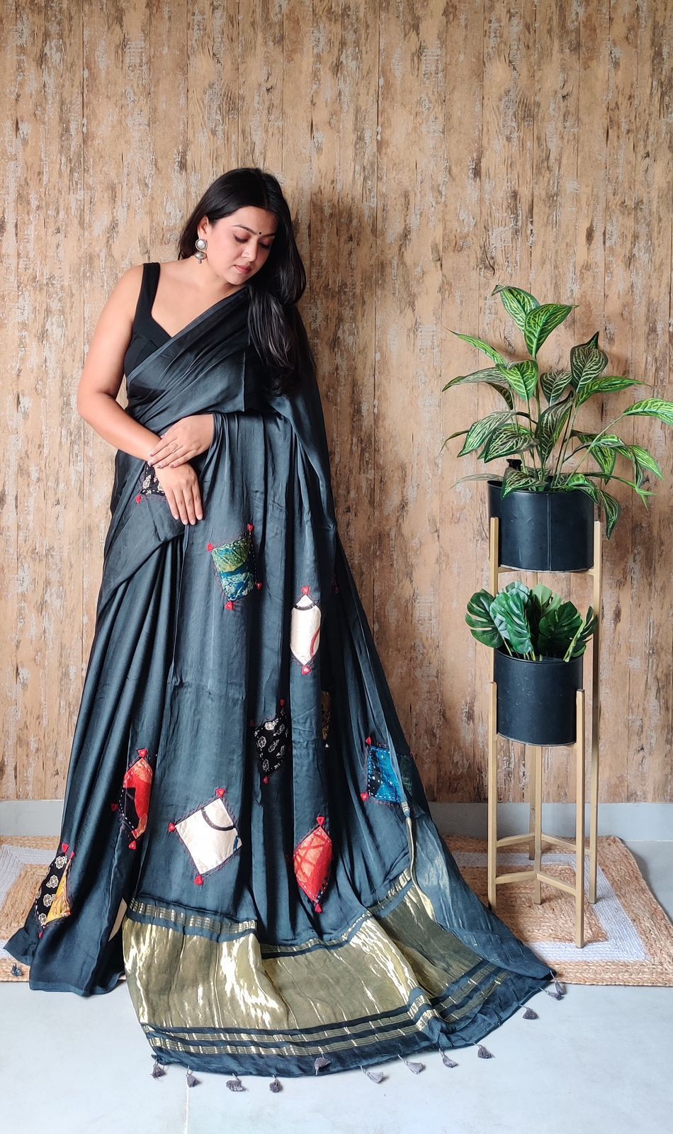 Modal-Mushroo Patch-Black colour