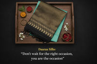 Kanchi Soft Silk Saree – Turquoise Blue-Green Body with Navy Blue Border