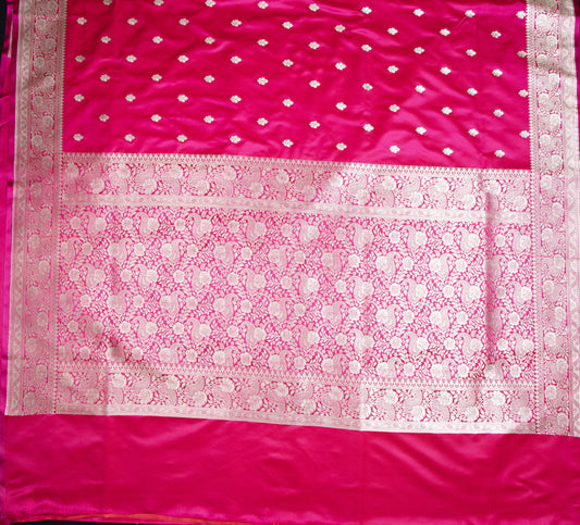 Banarasi Saree – Rani Pink