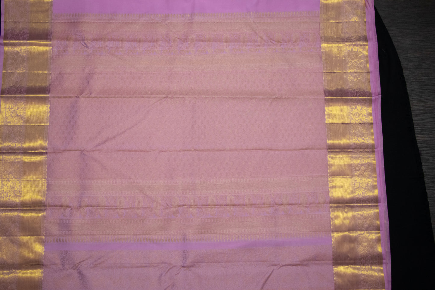 Silk Saree-Body-Dusty Lavender Purple-Smoky Lilac-Jacquard-woven floral jaal