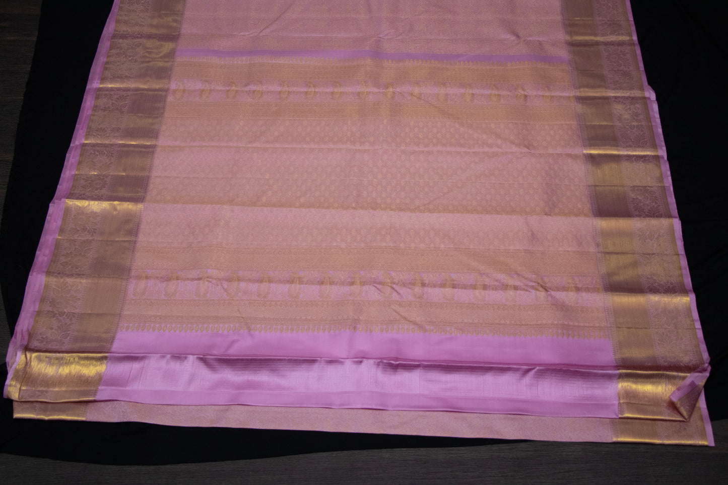 Silk Saree-Body-Dusty Lavender Purple-Smoky Lilac-Jacquard-woven floral jaal