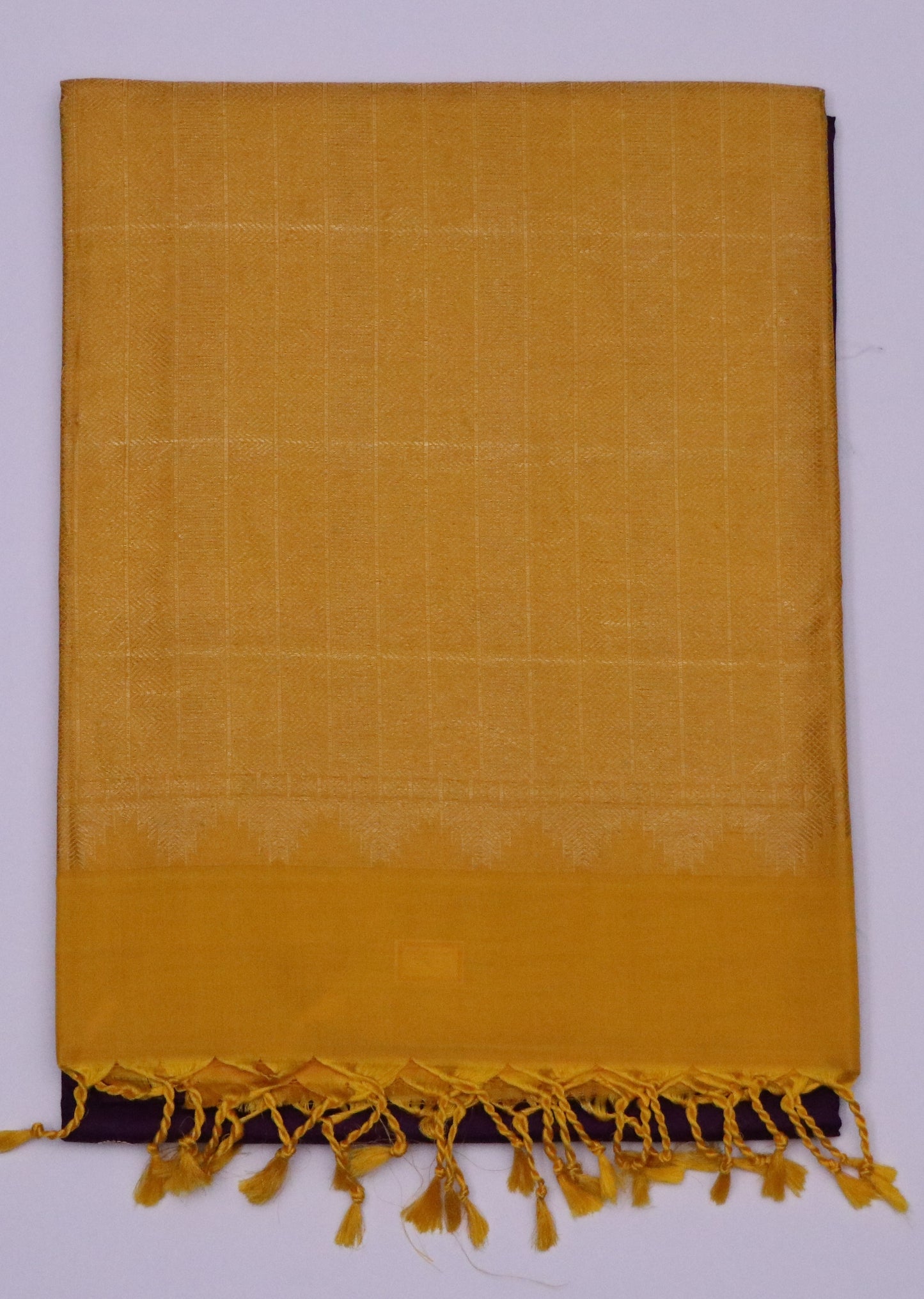 Soft Silk-Royal Plum with Mustard Gold