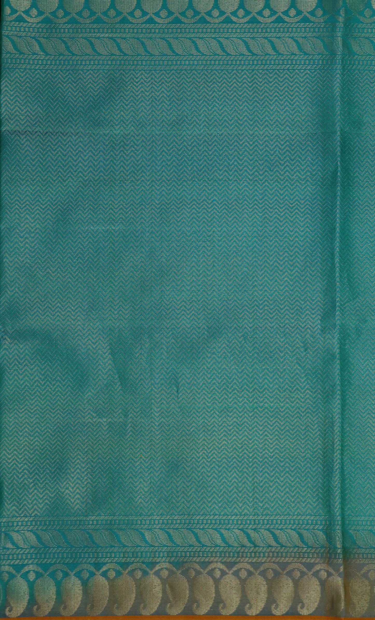 Kanchi Soft Silk Saree – Mustard Yellow Body with Teal Green Border