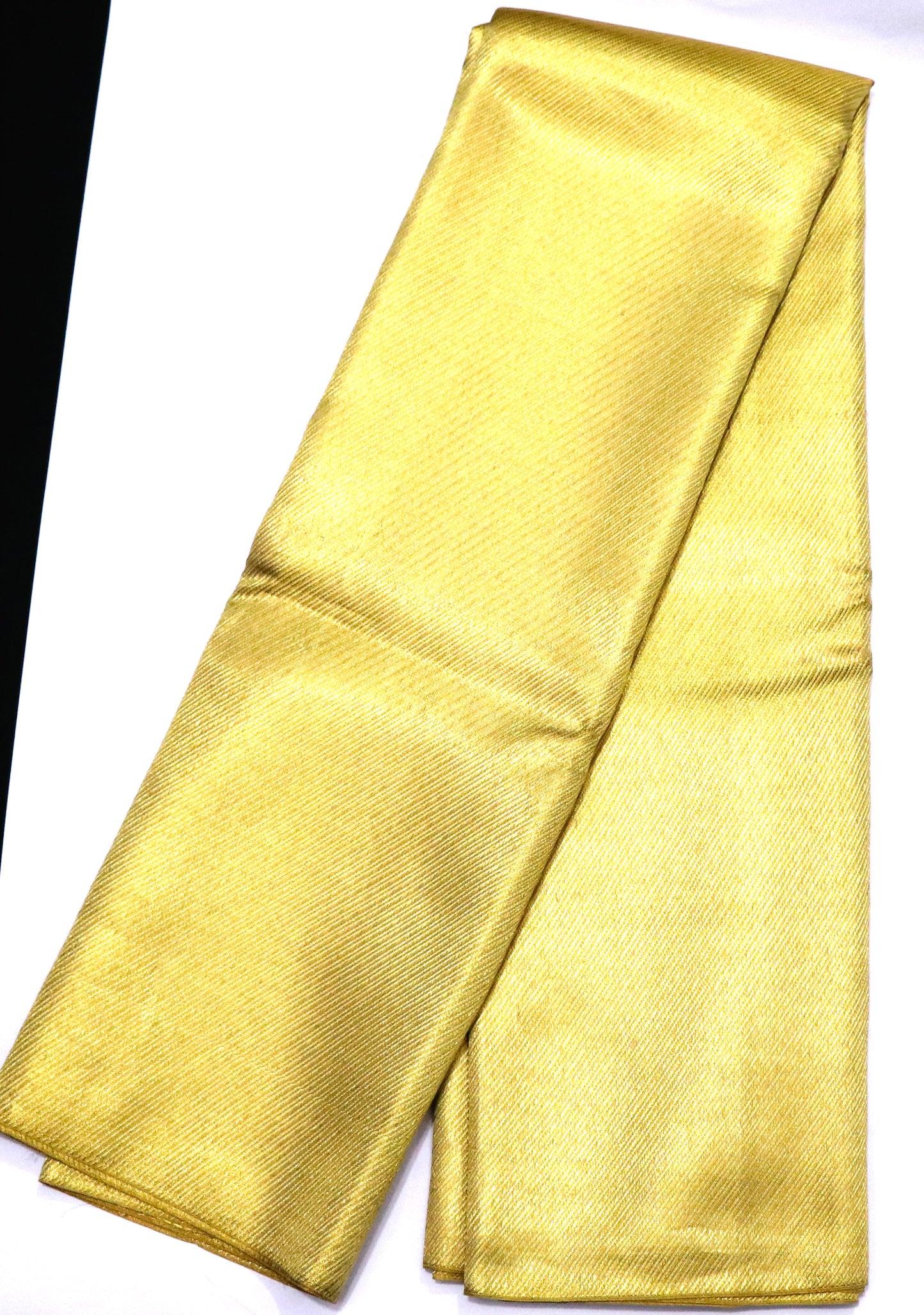 Kanchi Silk-Rich antique gold-diagonal ribbed (twill-like) texture