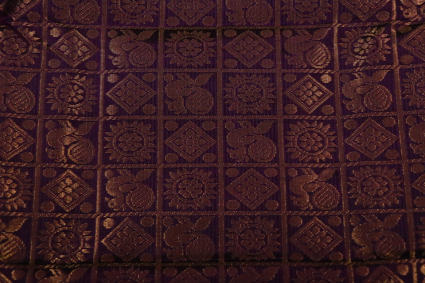 Soft Silk- Body-Turquoise Blue-Border-Deep purple