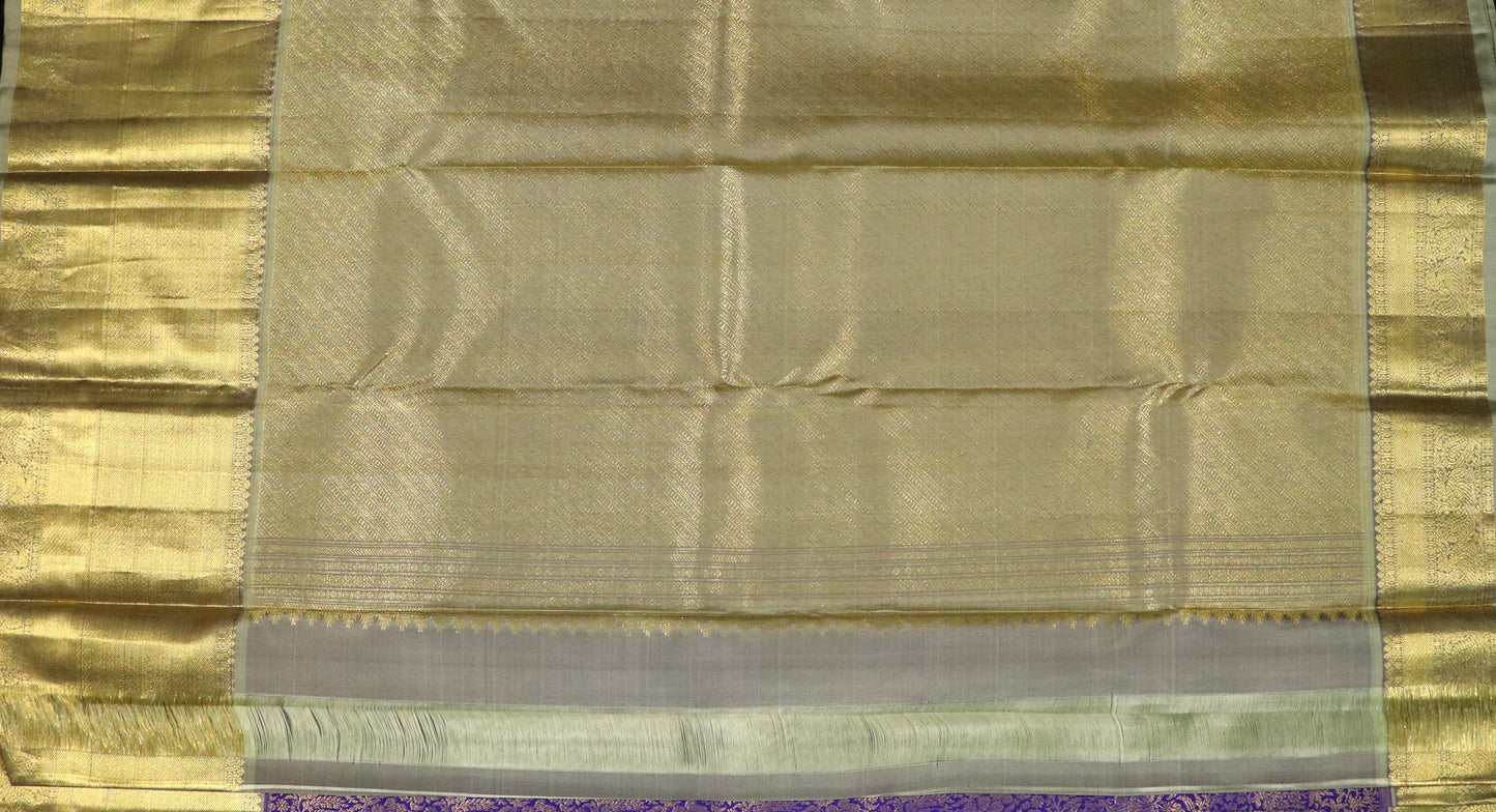 Brocade Silk-Body-Rich Royal Purple