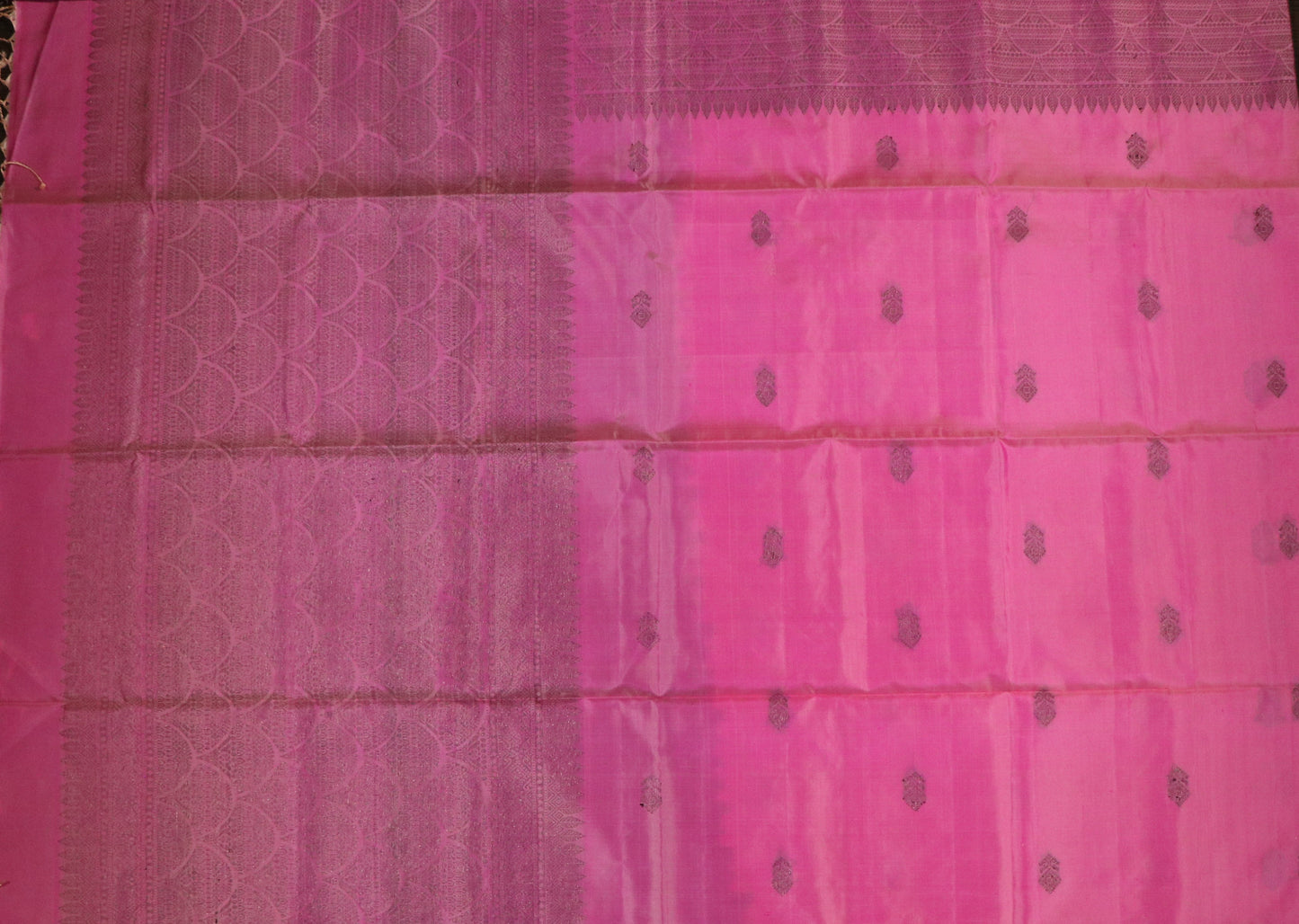 Kanchi Soft Silk Saree – Full Body Pink