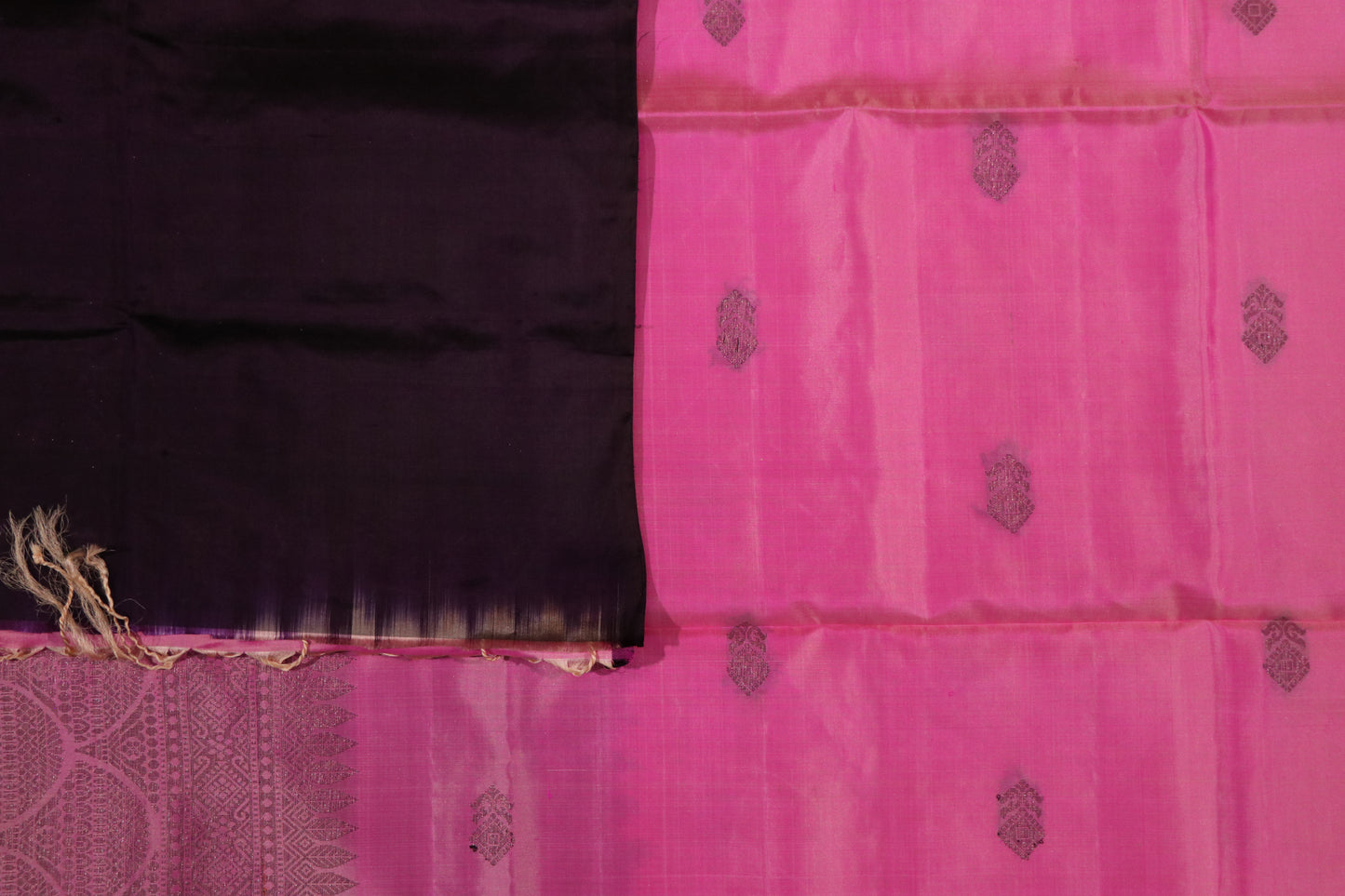 Kanchi Soft Silk Saree – Full Body Pink