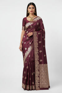 Banarasi Sari – Brown