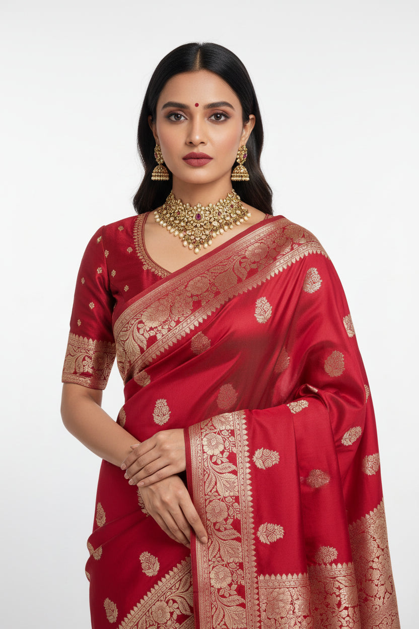 Banarasi Saree-Red