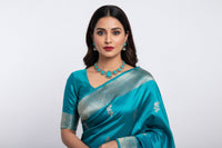Banarasi Sari – Teal Blue