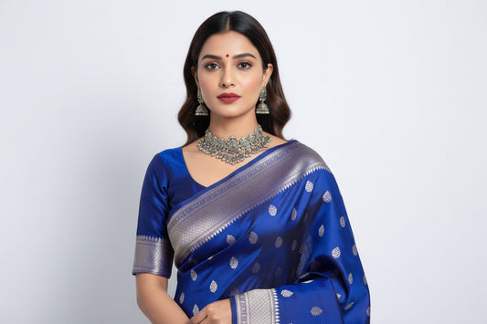 Banarasi Silk Sari – Blue