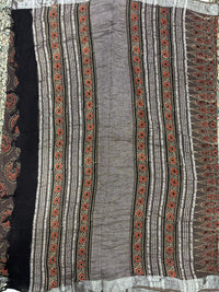 Linen Saree – Chikku Brown