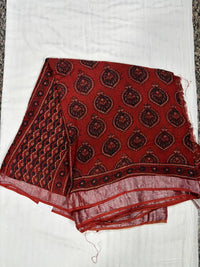 Linen Saree – Red