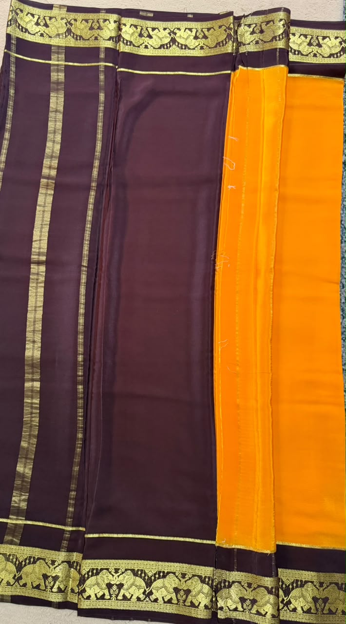 Airavatha(2D)-Yellow and Brown