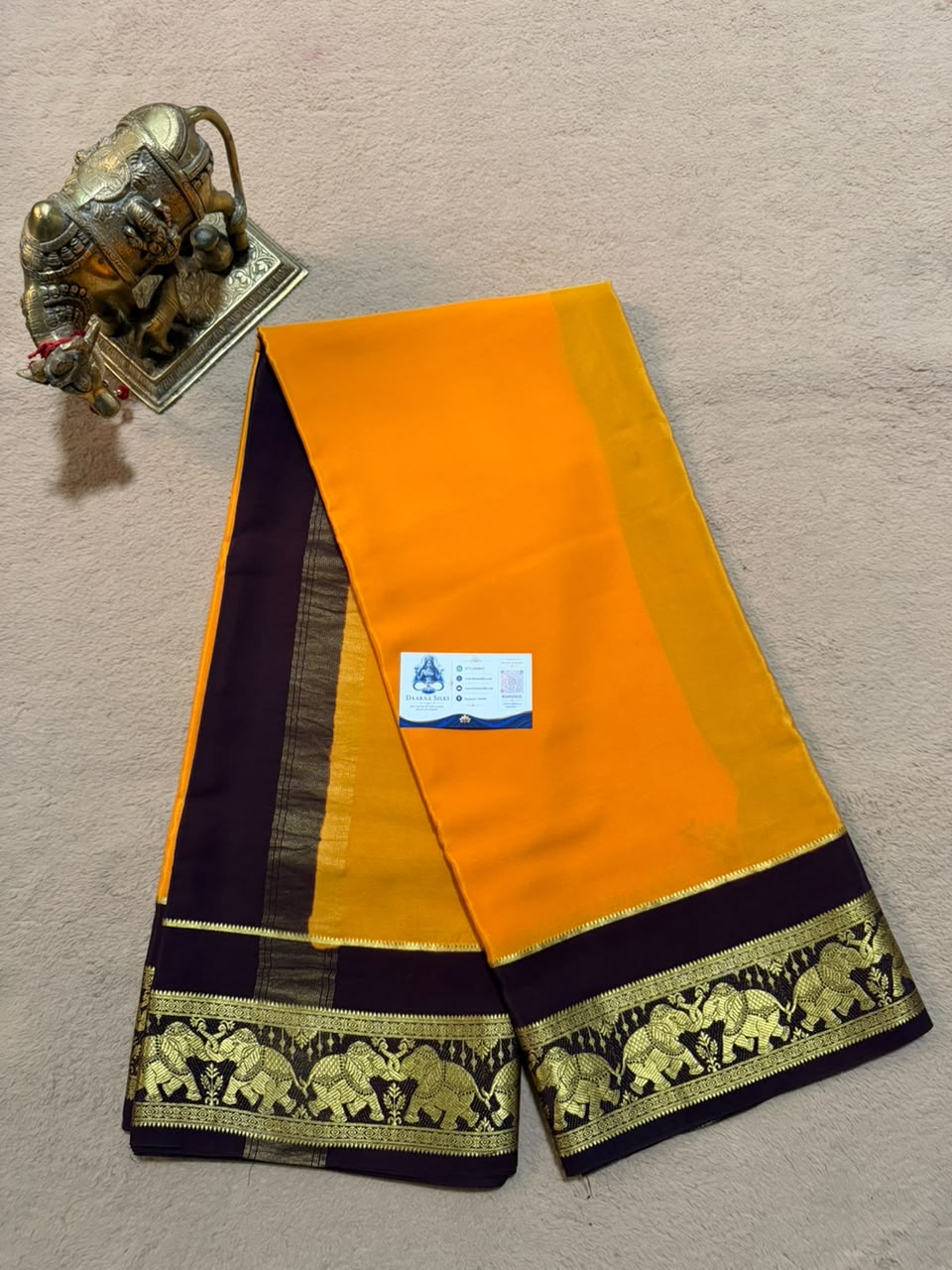 Airavatha(2D)-Yellow and Brown