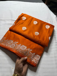 Banarasi Silk Saree – Orange