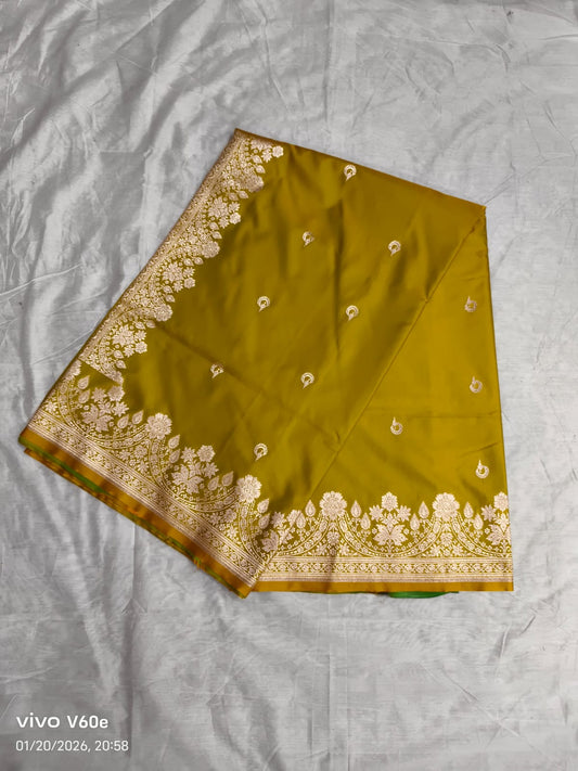 Banarasi Sari – Mehandi Green