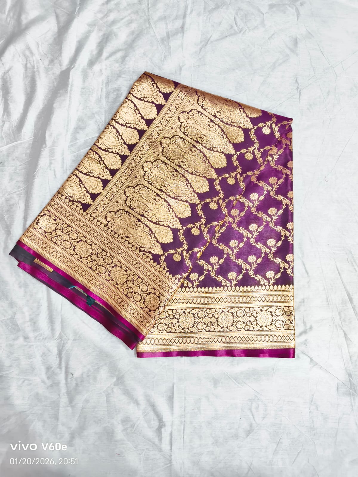 Banarasi Sari – Violet