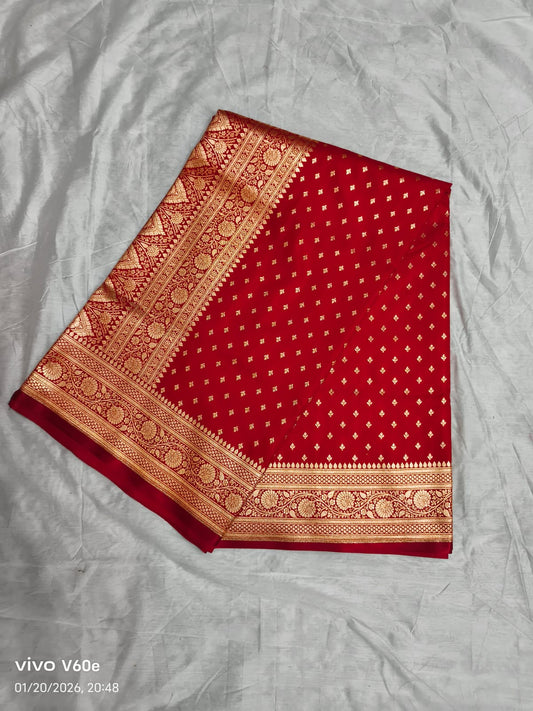 Banarasi Saree-deep red