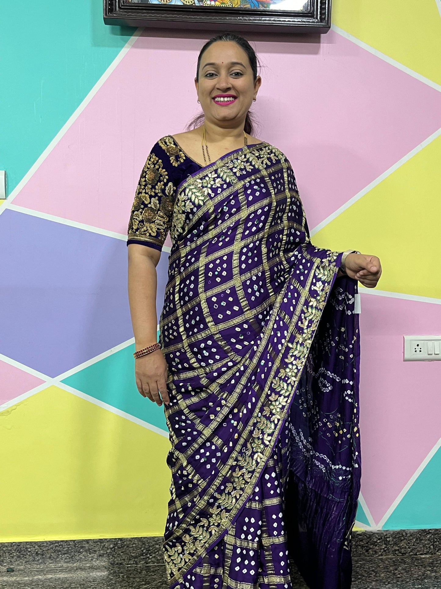 Gottapatti gharchola - Violet Colur