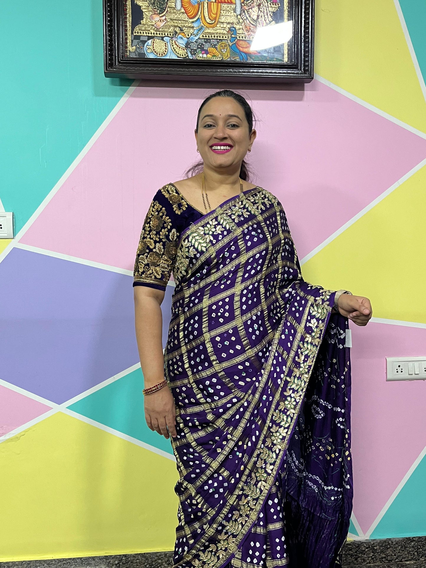 Gottapatti gharchola - Violet Colur