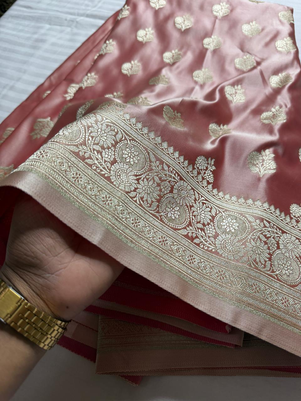 Banarasi Sari – Soft Peach